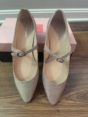 Kate Spade Mallory Ballet Flat Glitter (Size 9)